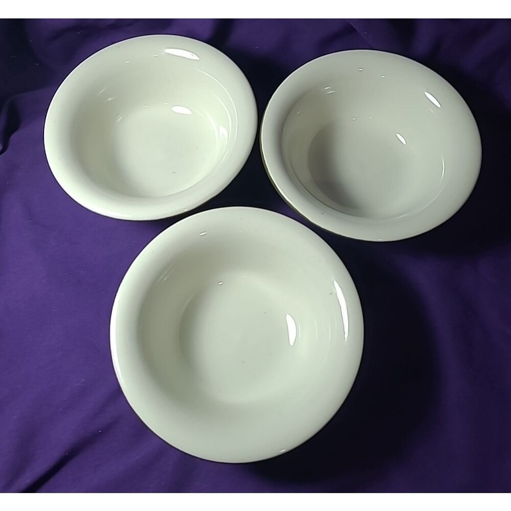 Hall Vintage Berry Bowls # 391 ( Set of 3 ) Green 5 1/4" x 2"